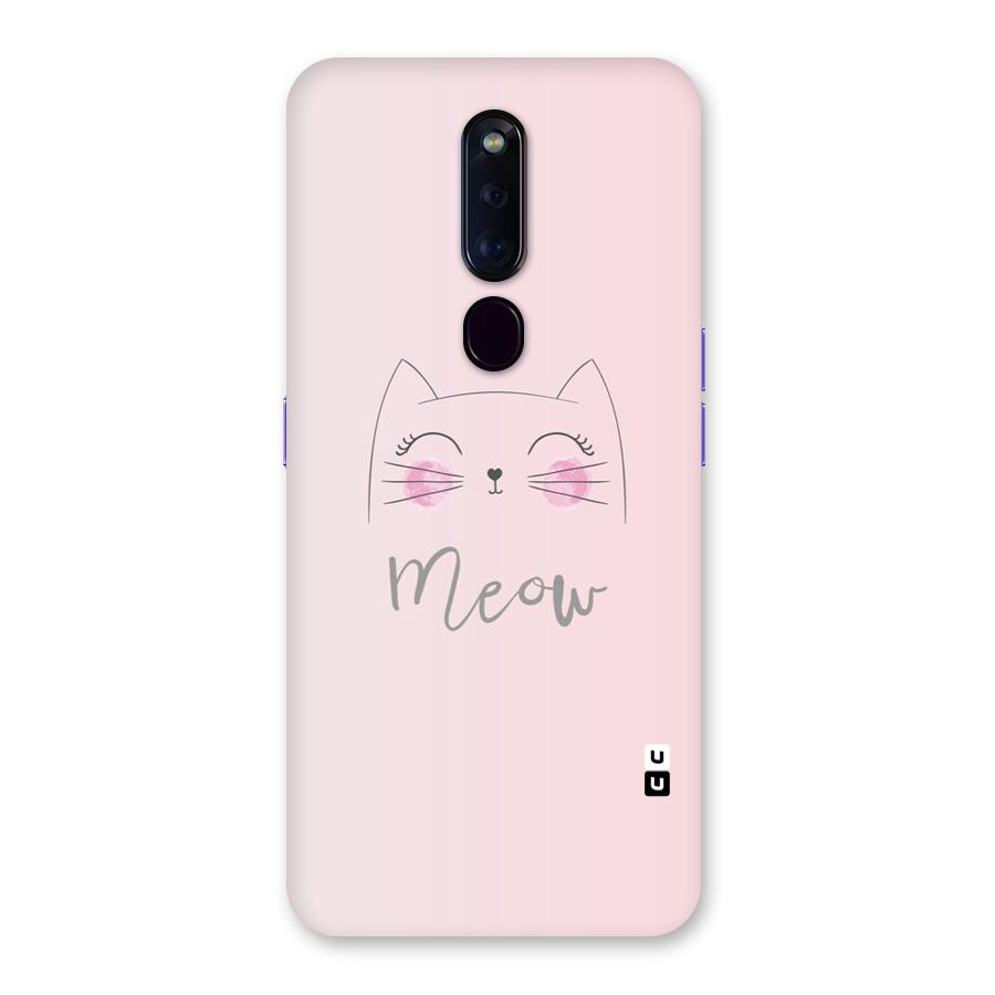 Meow Pink Back Case for Oppo F11 Pro