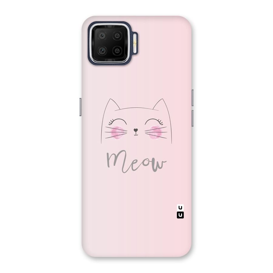 Meow Pink Back Case for Oppo F17