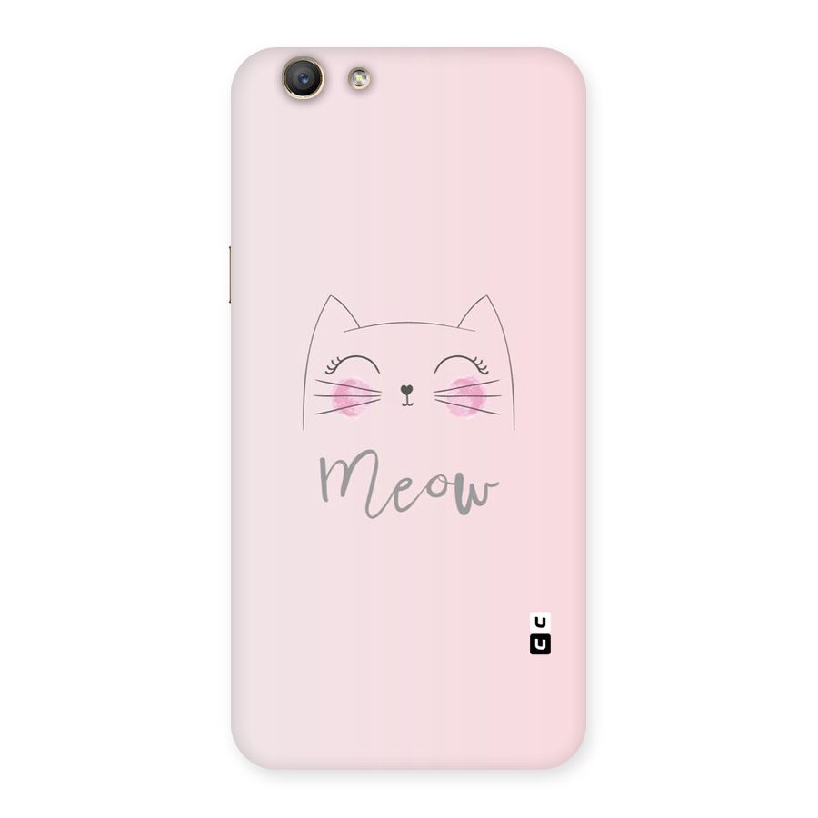 Meow Pink Back Case for Oppo F1s
