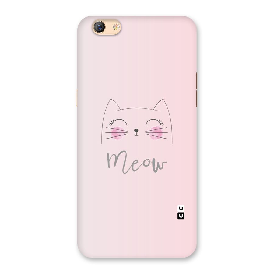 Meow Pink Back Case for Oppo F3 Plus