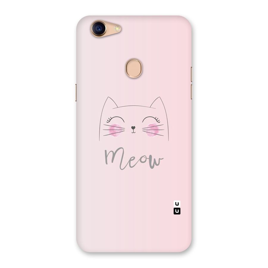 Meow Pink Back Case for Oppo F5
