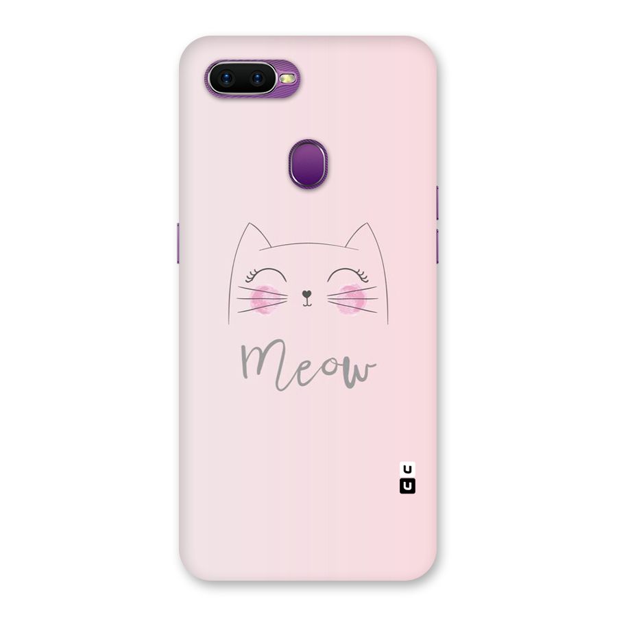 Meow Pink Back Case for Oppo F9