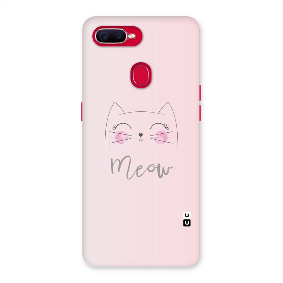 Meow Pink Back Case for Oppo F9 Pro