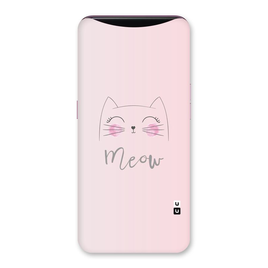 Meow Pink Back Case for Oppo Find X