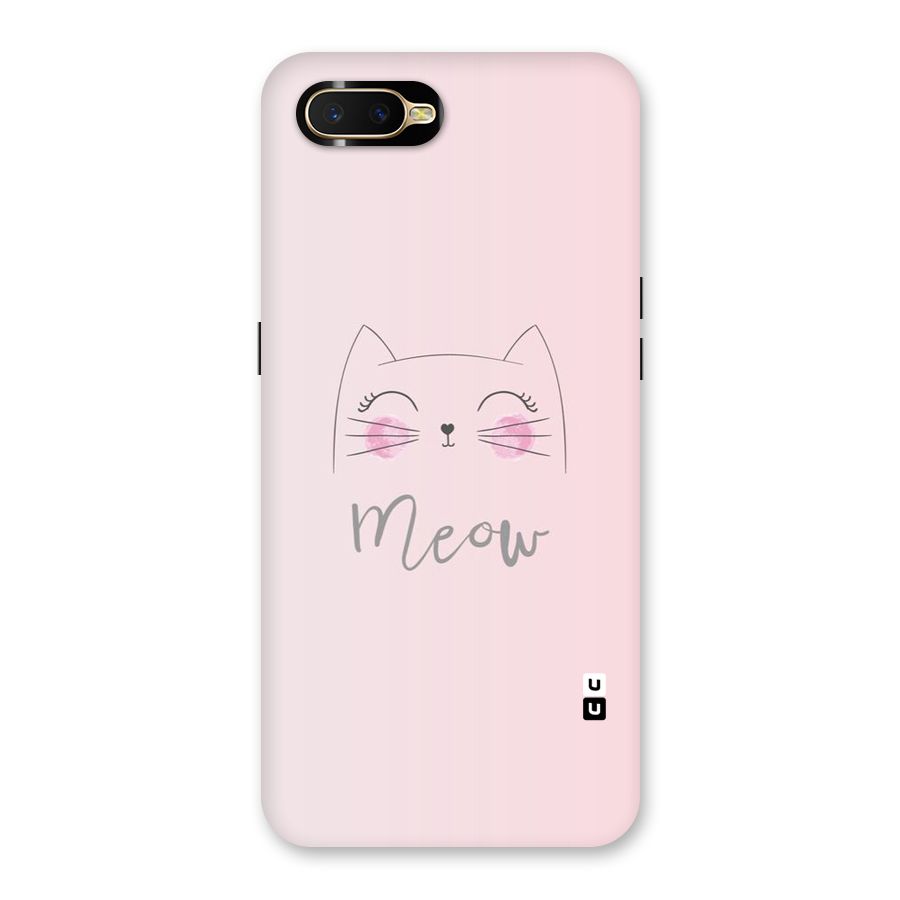 Meow Pink Back Case for Oppo K1