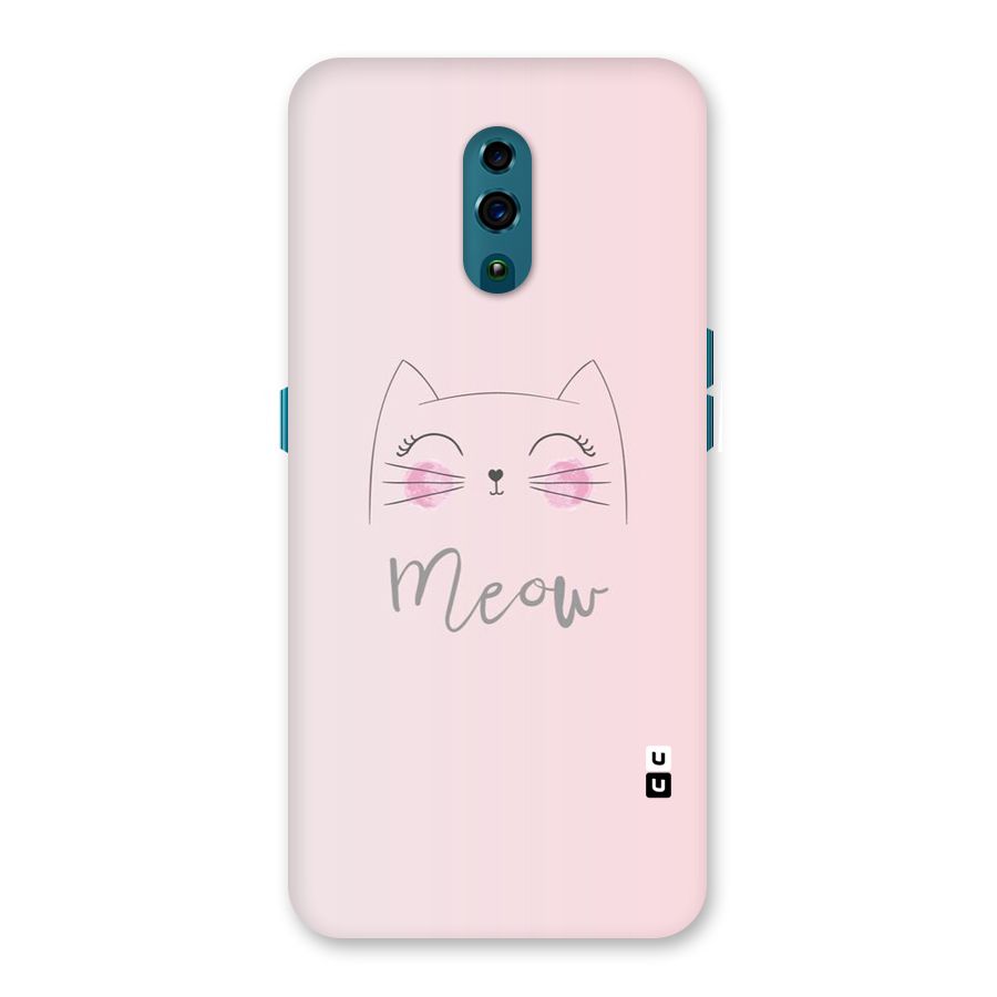 Meow Pink Back Case for Oppo Reno