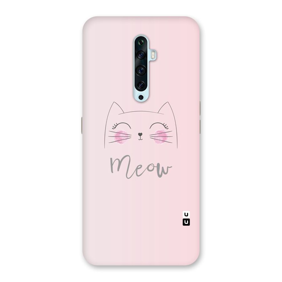 Meow Pink Back Case for Oppo Reno2 F