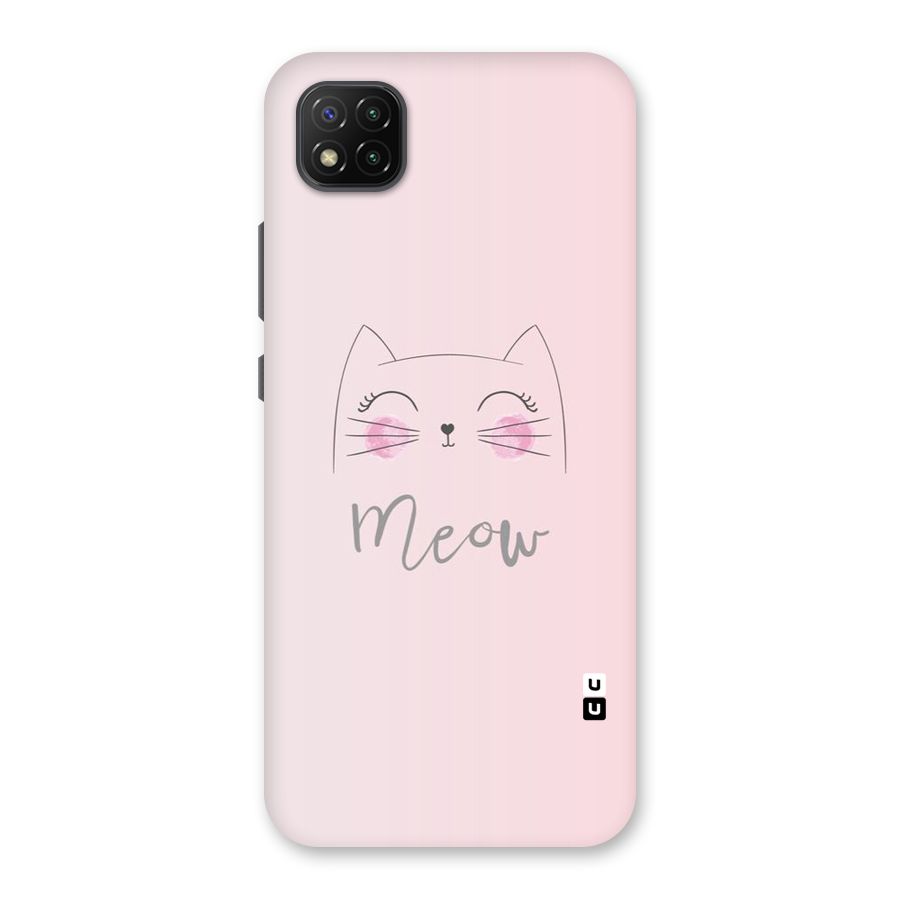 Meow Pink Back Case for Poco C3