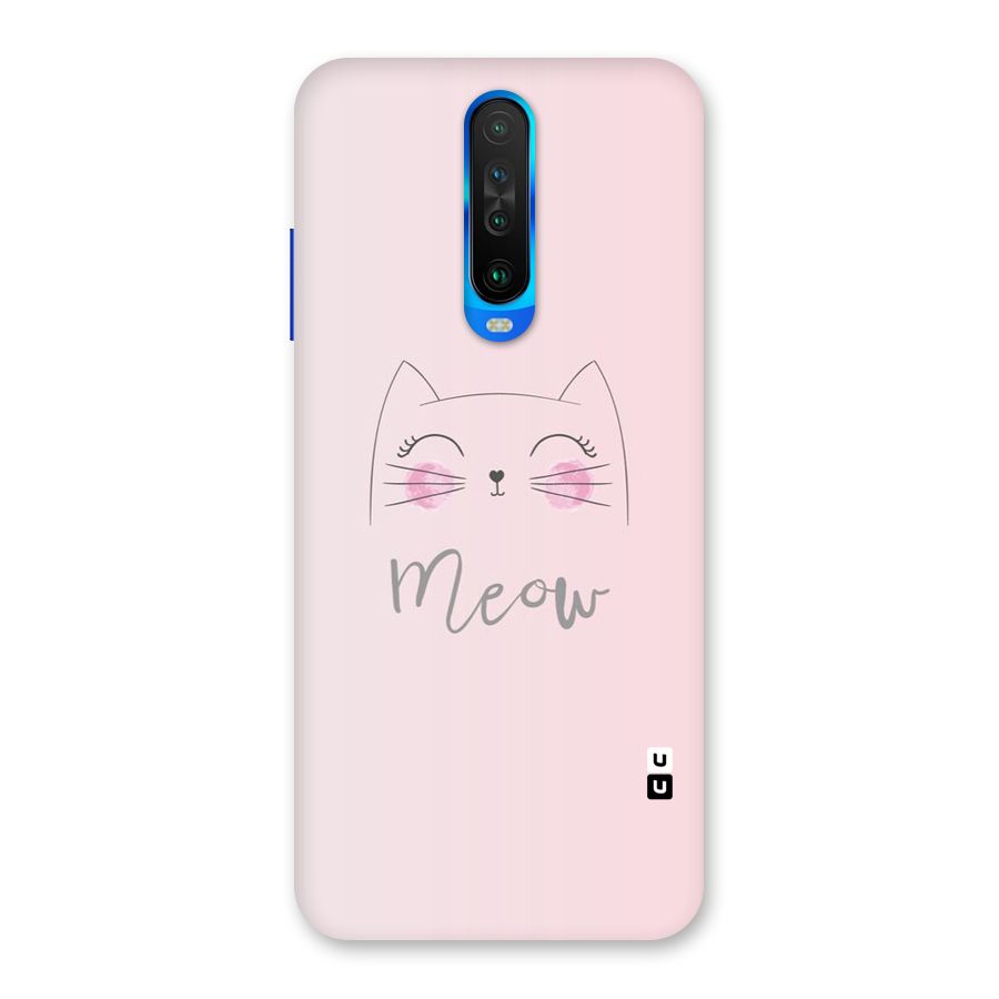 Meow Pink Back Case for Poco X2
