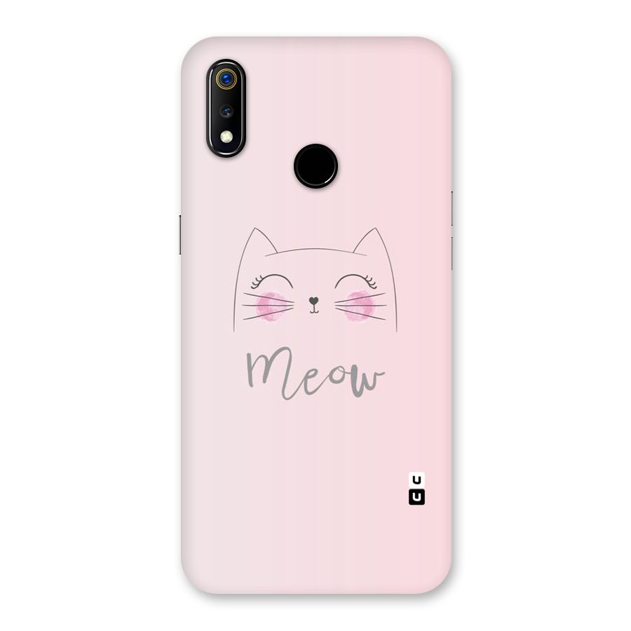 Meow Pink Back Case for Realme 3