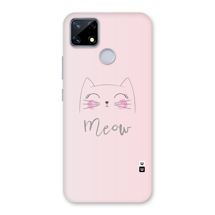 Meow Pink Back Case for Realme Narzo 20