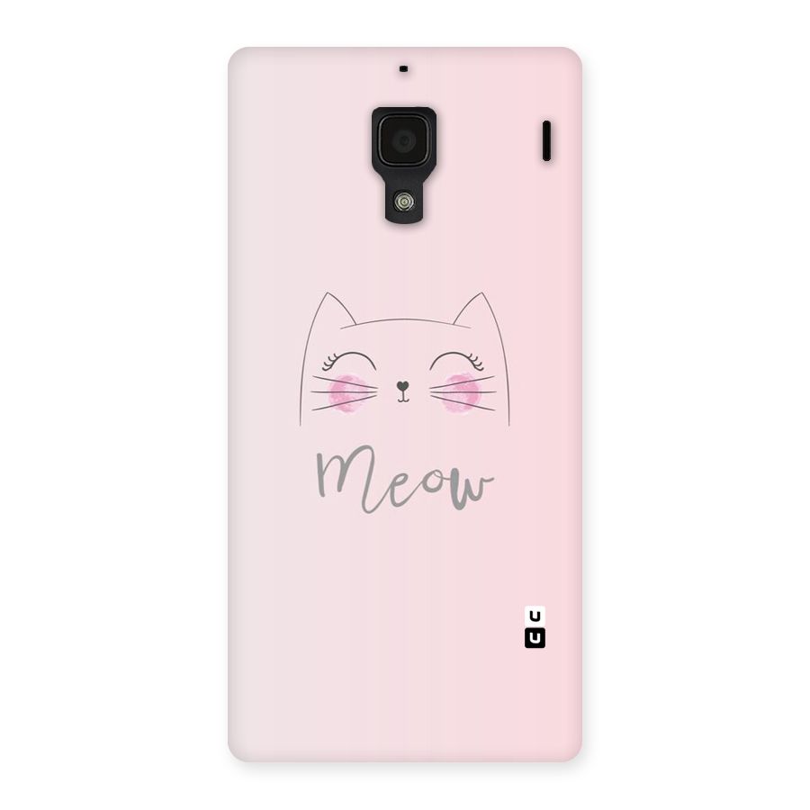 Meow Pink Back Case for Redmi 1S