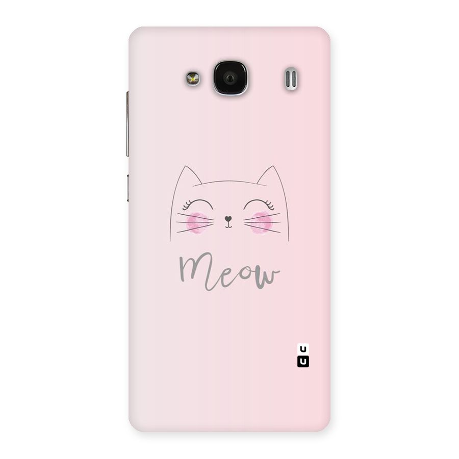 Meow Pink Back Case for Redmi 2s