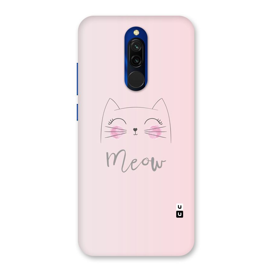 Meow Pink Back Case for Redmi 8