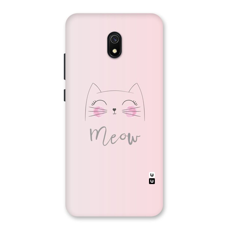 Meow Pink Back Case for Redmi 8A