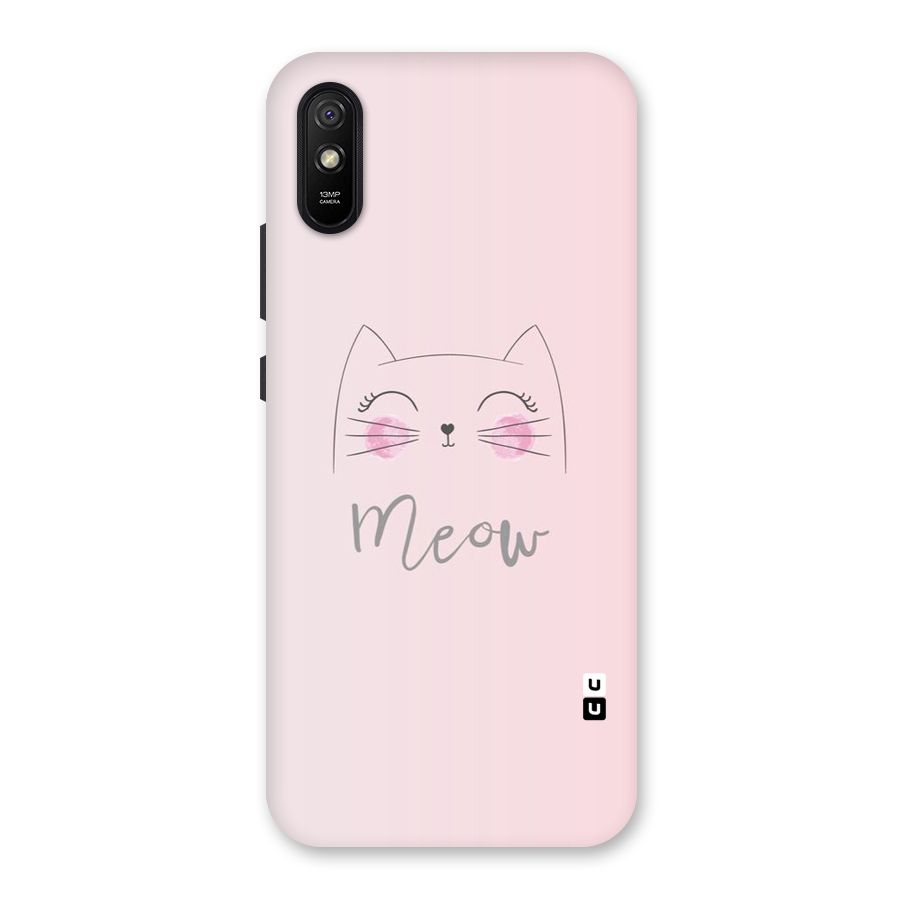 Meow Pink Back Case for Redmi 9A