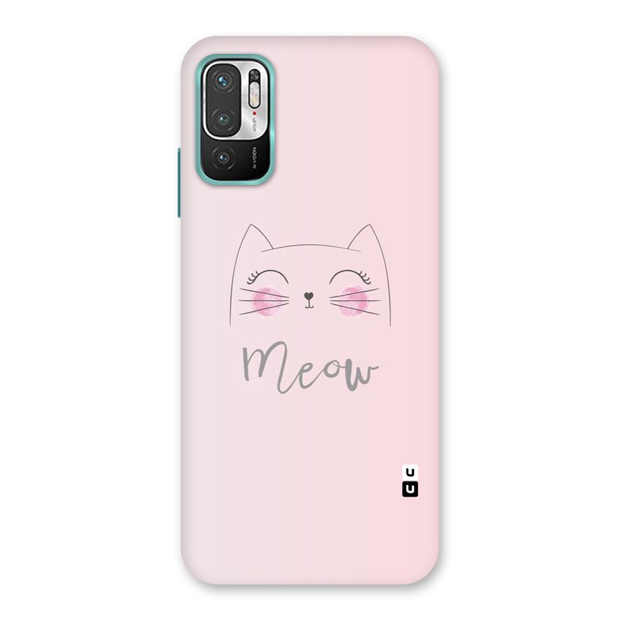 Meow Pink Back Case for Redmi Note 10T 5G