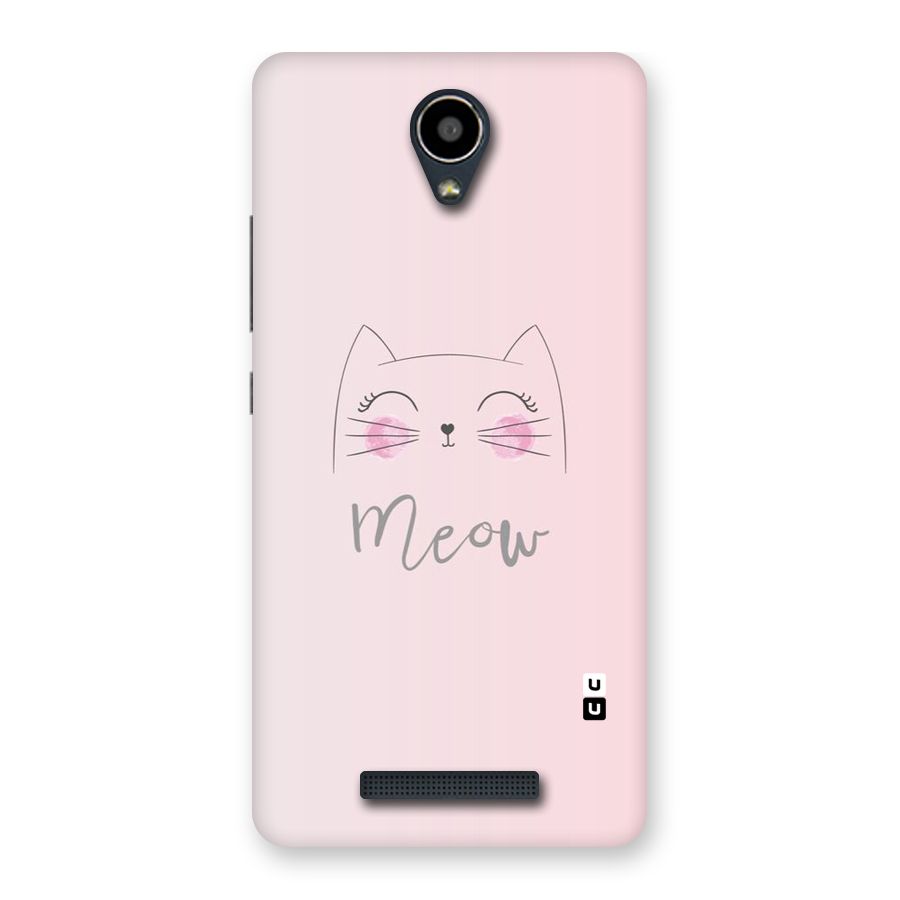 Meow Pink Back Case for Redmi Note 2