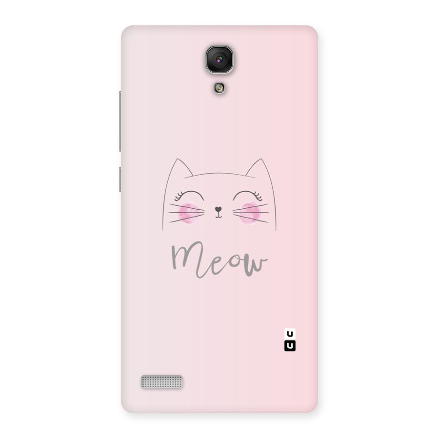 Meow Pink Back Case for Redmi Note Prime
