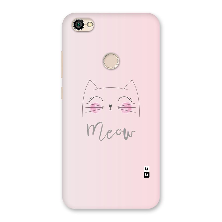 Meow Pink Back Case for Redmi Y1 2017