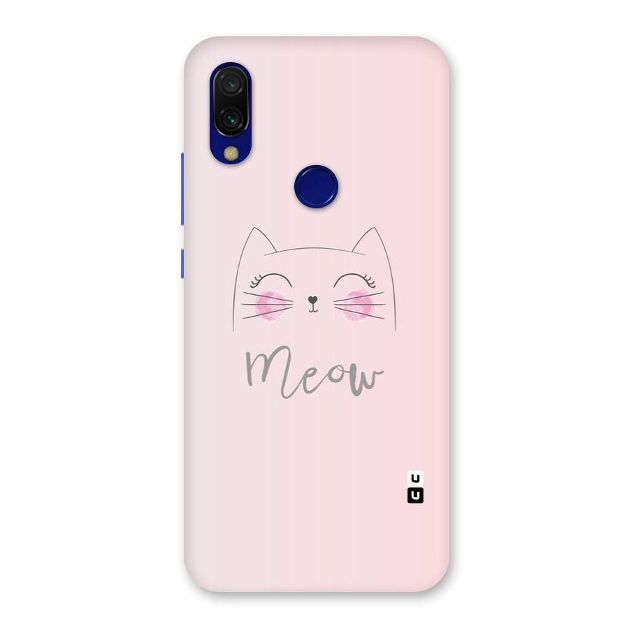 Meow Pink Back Case for Redmi Y3