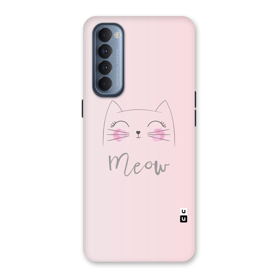 Meow Pink Back Case for Reno4 Pro