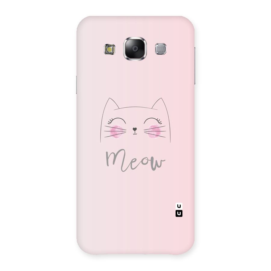 Meow Pink Back Case for Samsung Galaxy E5