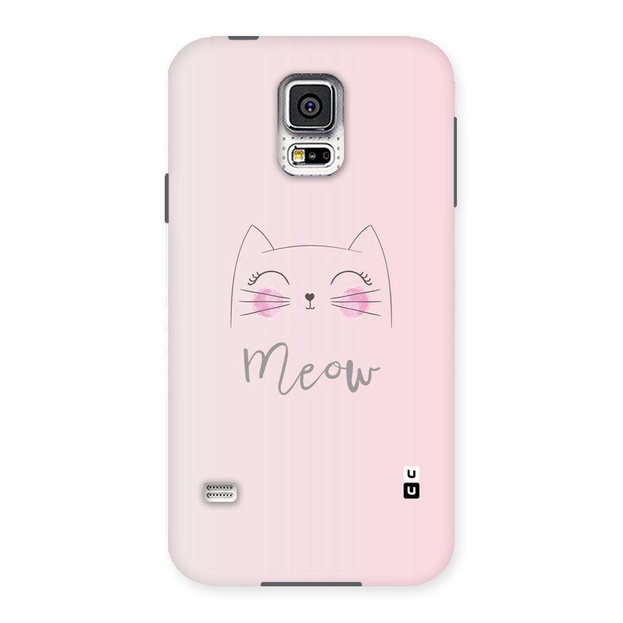 Meow Pink Back Case for Samsung Galaxy S5