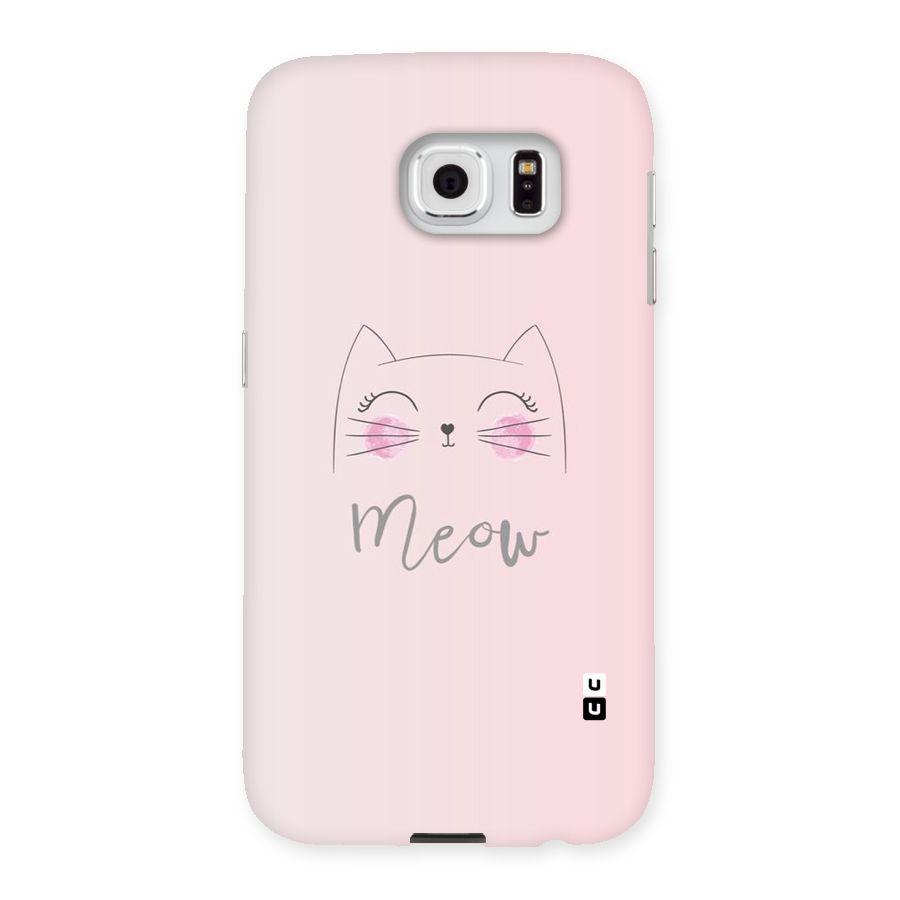 Meow Pink Back Case for Samsung Galaxy S6