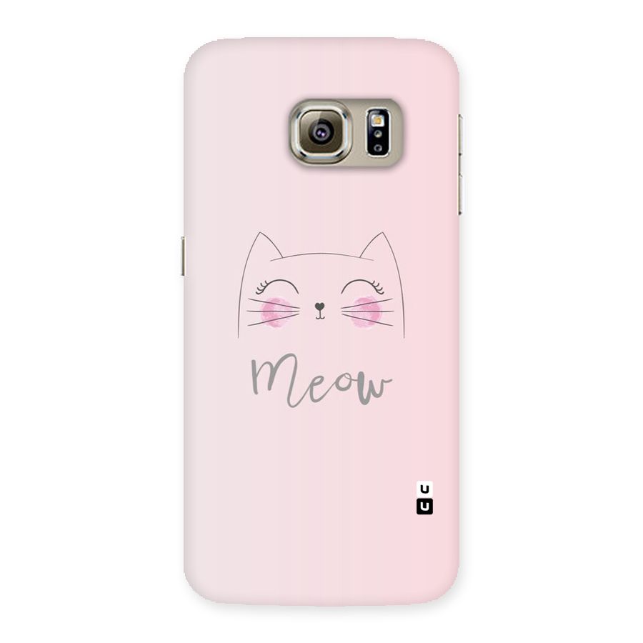 Meow Pink Back Case for Samsung Galaxy S6 Edge