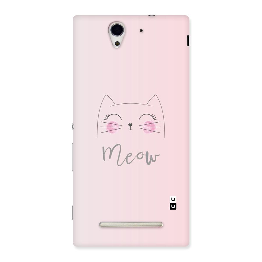 Meow Pink Back Case for Sony Xperia C3