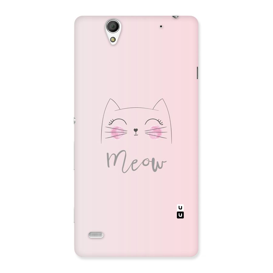 Meow Pink Back Case for Sony Xperia C4