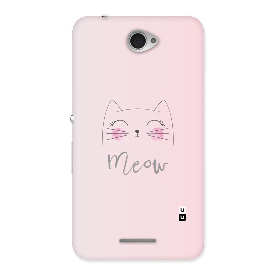 Meow Pink Back Case for Sony Xperia E4