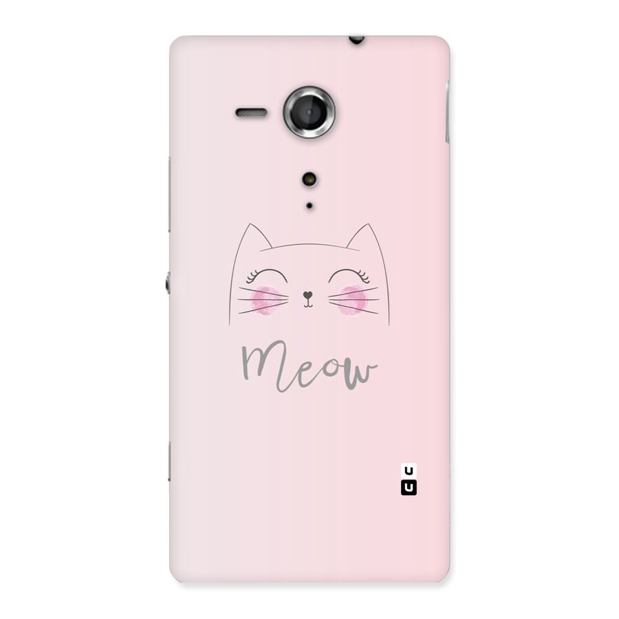 Meow Pink Back Case for Sony Xperia SP