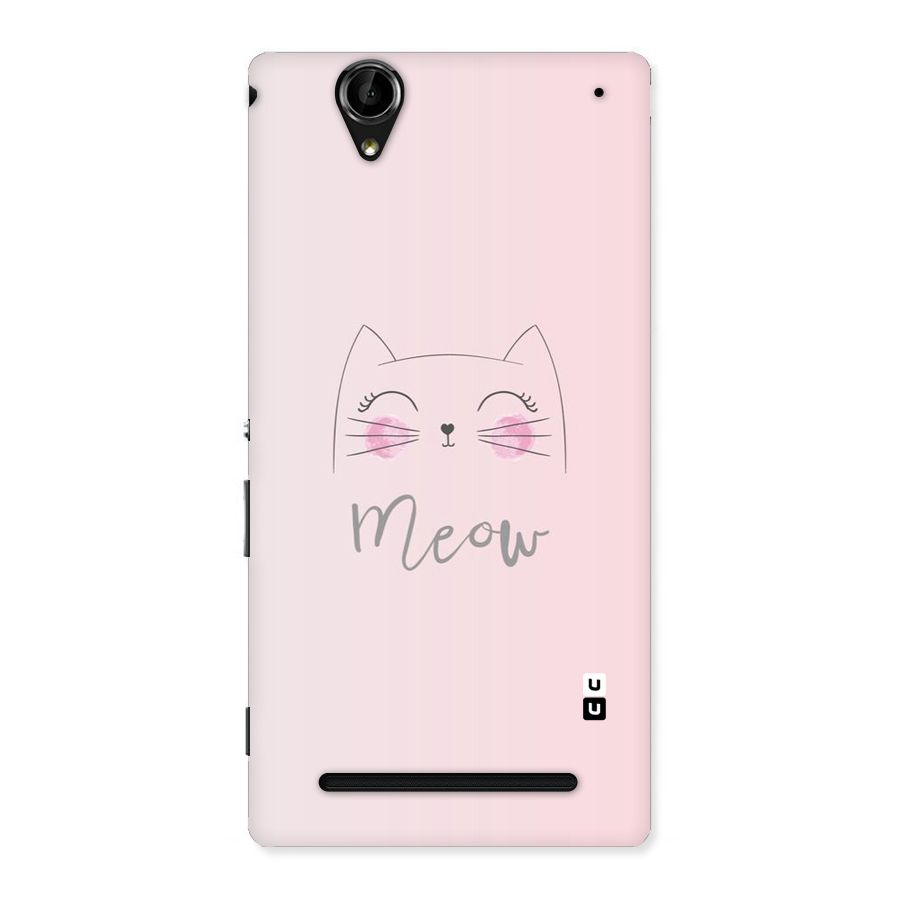 Meow Pink Back Case for Sony Xperia T2