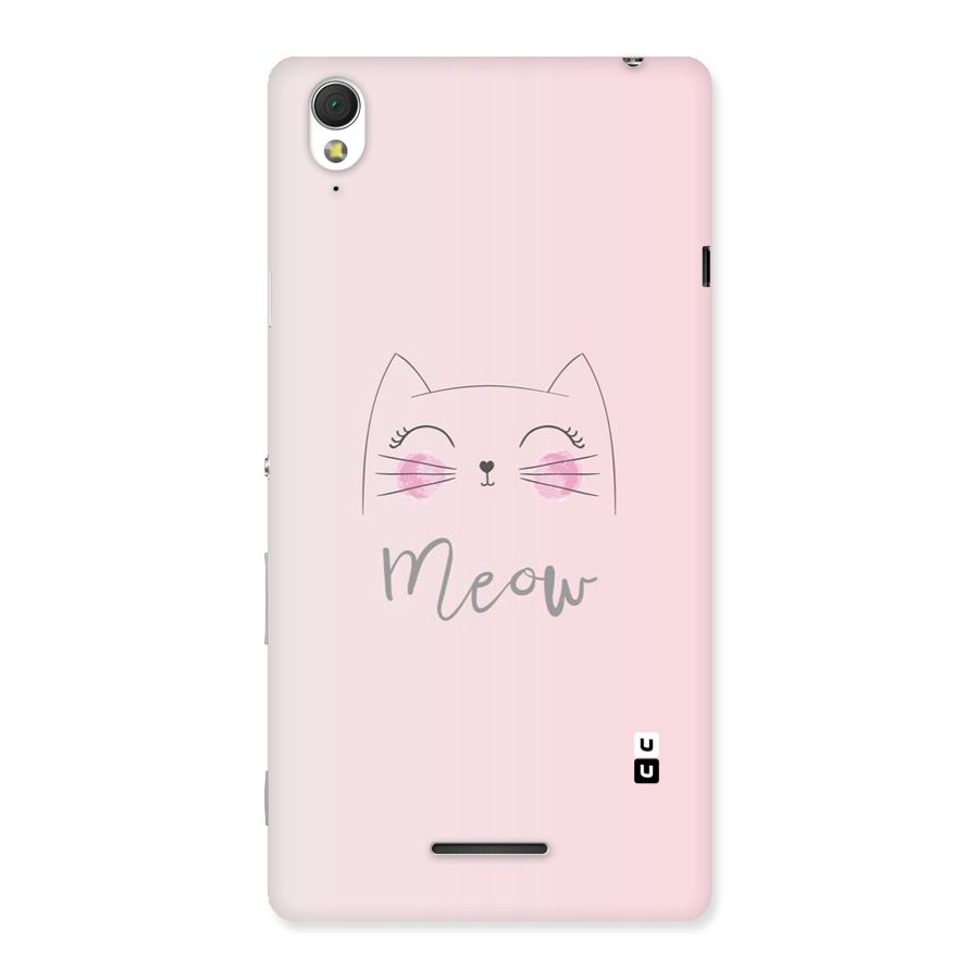 Meow Pink Back Case for Sony Xperia T3
