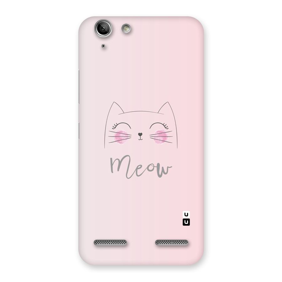 Meow Pink Back Case for Vibe K5