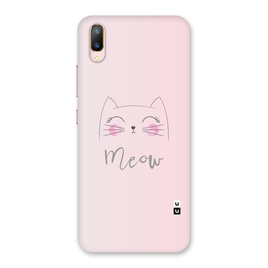 Meow Pink Back Case for Vivo V11 Pro