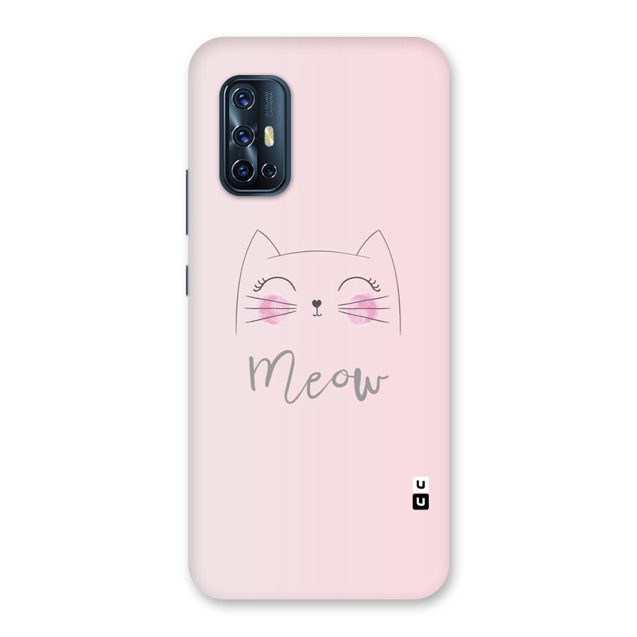 Meow Pink Back Case for Vivo V17