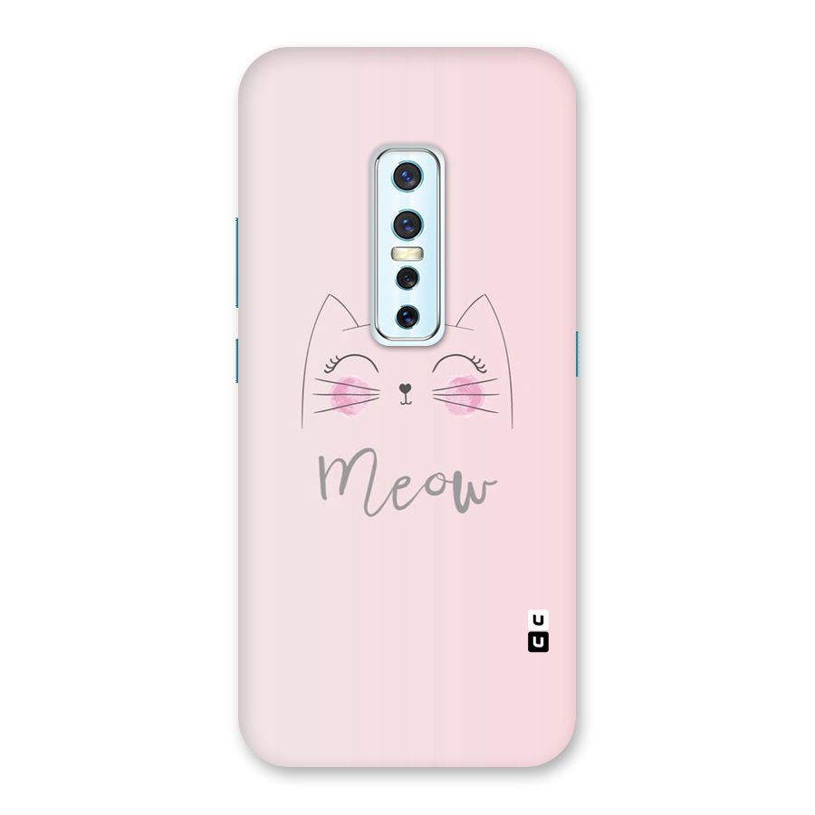 Meow Pink Back Case for Vivo V17 Pro