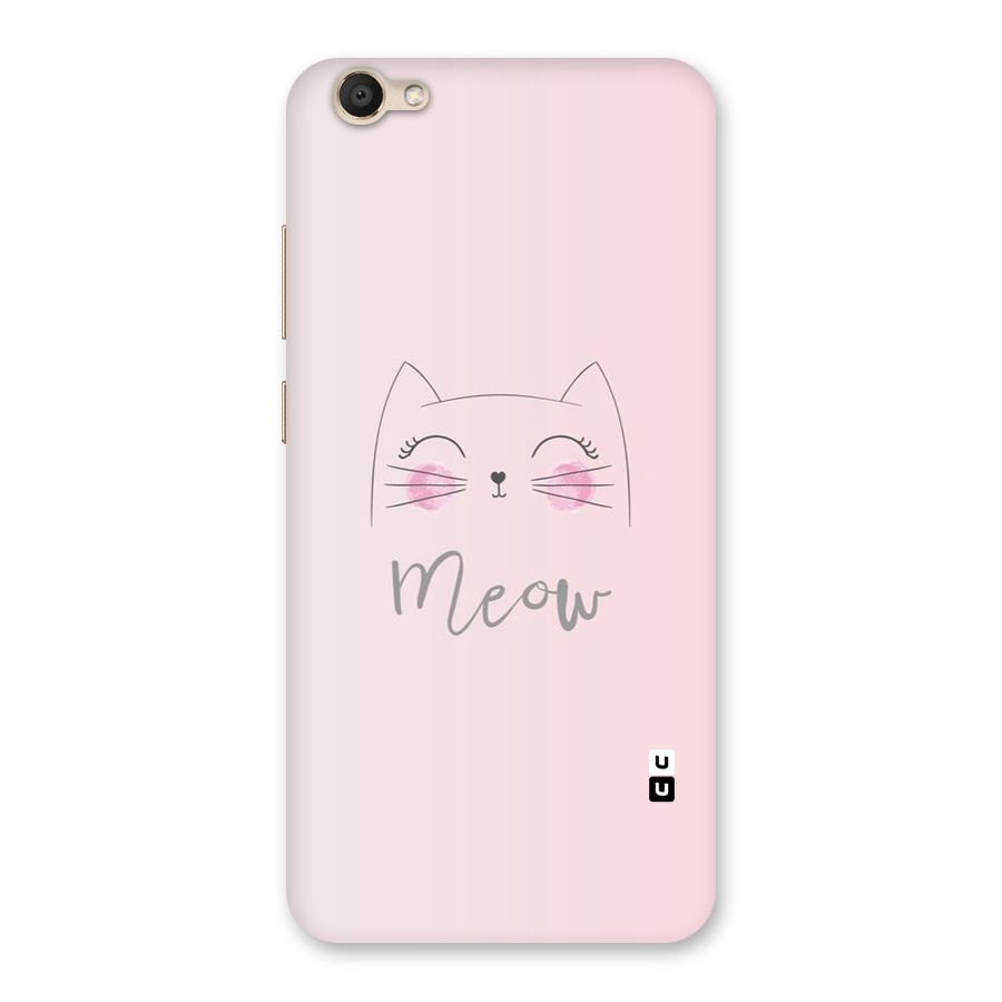 Meow Pink Back Case for Vivo V5