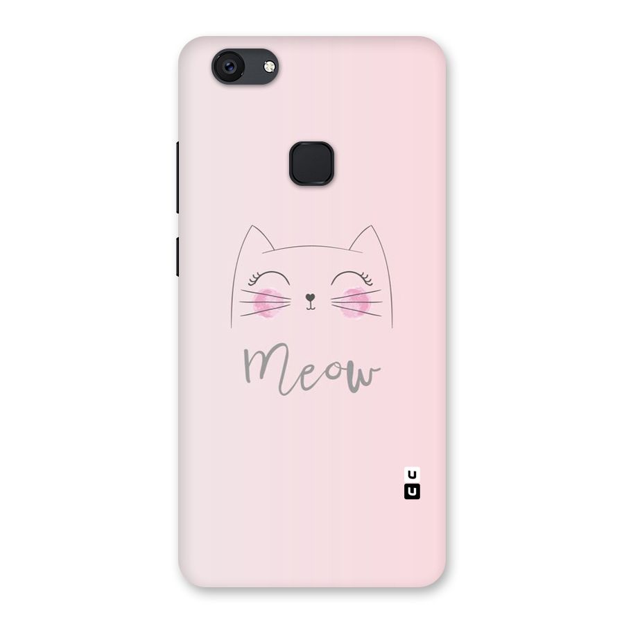 Meow Pink Back Case for Vivo V7 Plus