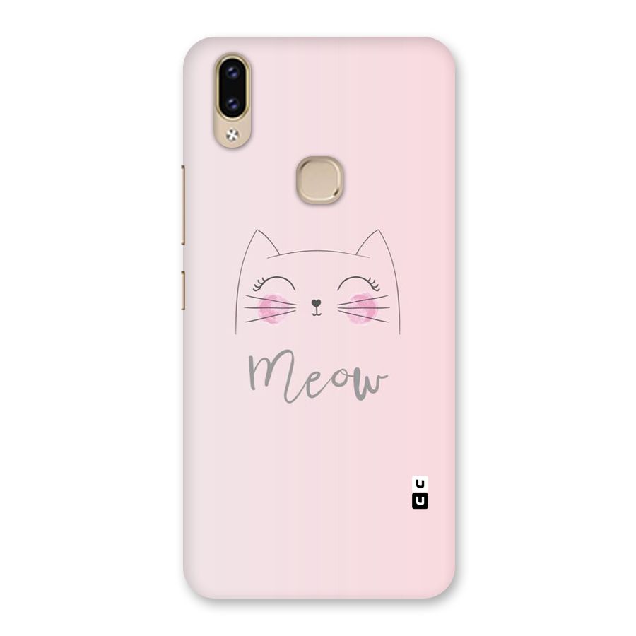 Meow Pink Back Case for Vivo V9 Youth