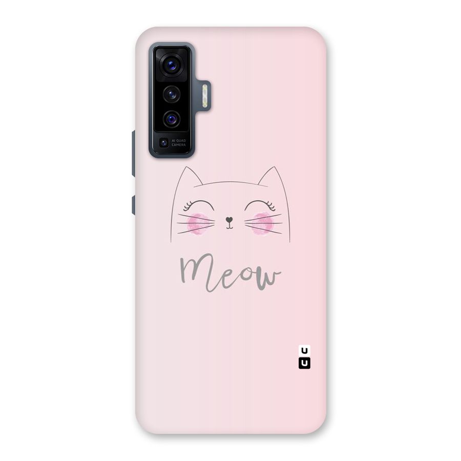 Meow Pink Back Case for Vivo X50