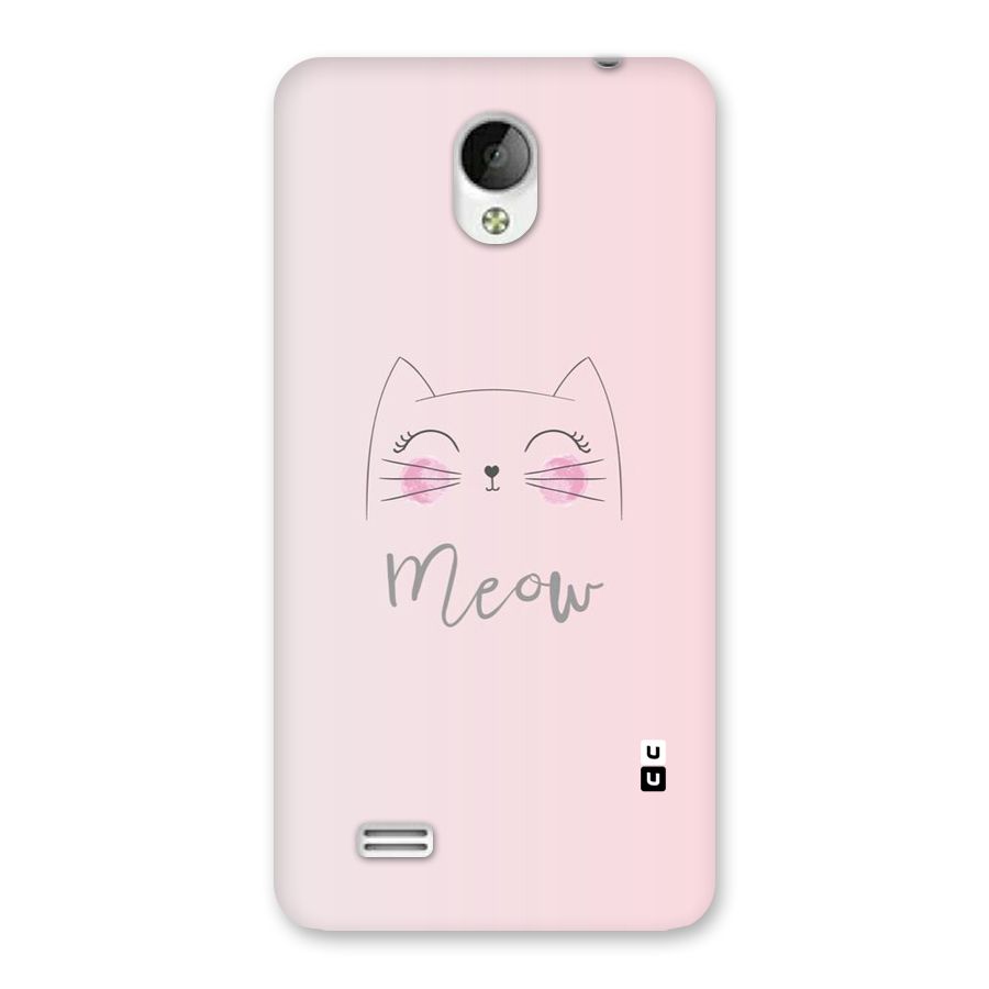 Meow Pink Back Case for Vivo Y21