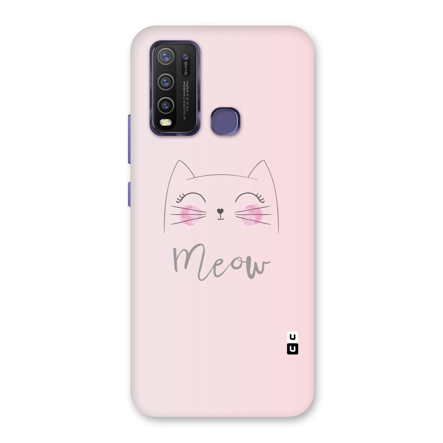 Meow Pink Back Case for Vivo Y50