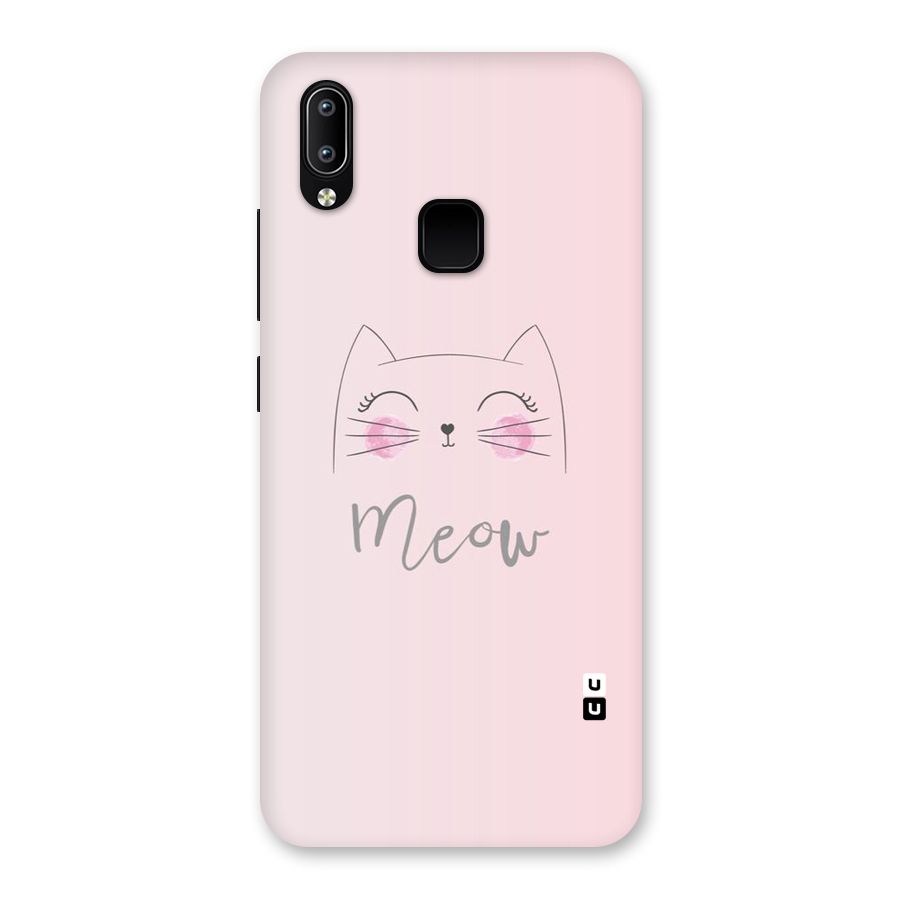 Meow Pink Back Case for Vivo Y93