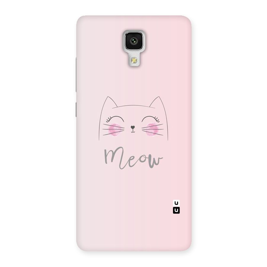 Meow Pink Back Case for Xiaomi Mi 4