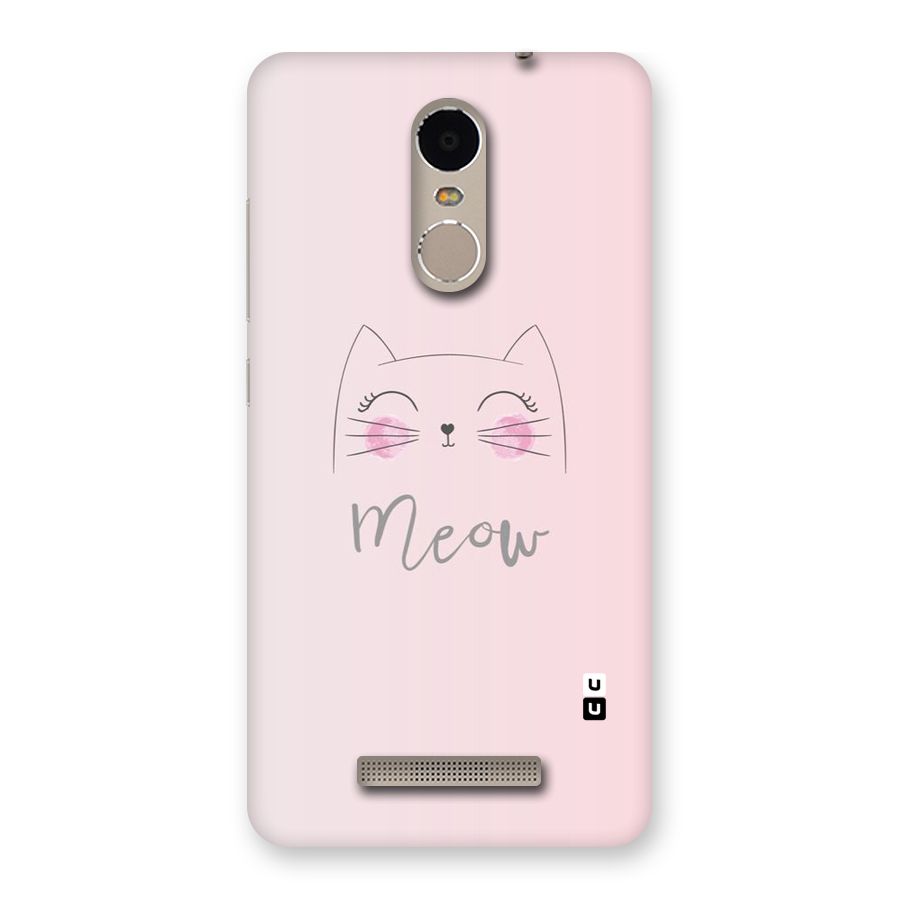 Meow Pink Back Case for Xiaomi Redmi Note 3