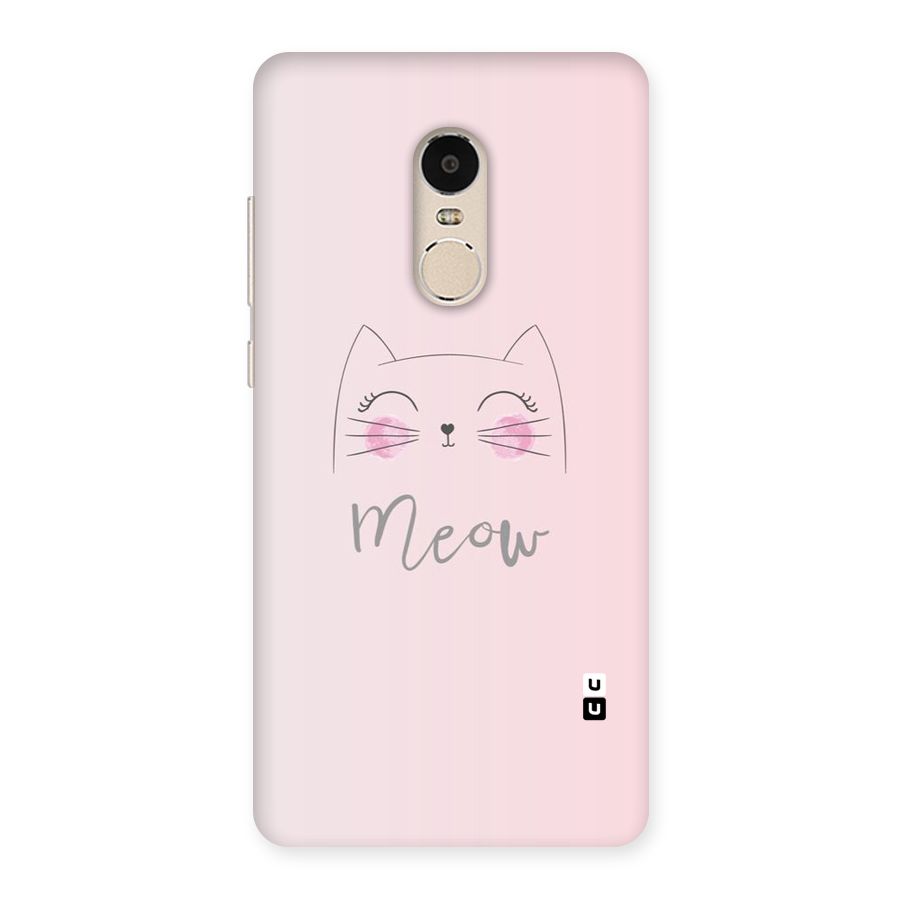 Meow Pink Back Case for Xiaomi Redmi Note 4